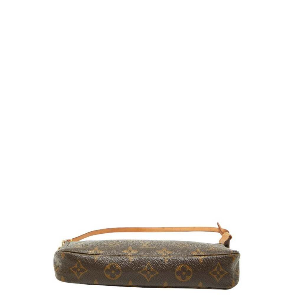 LOUIS VUITTON Brown Monogram Leather Pochette Mini Bag - Picture 3 of 8